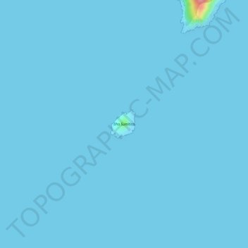Mapa topográfico Ilha Sumítica, altitud, relieve