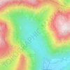 Mapa topográfico Mosedale, altitud, relieve