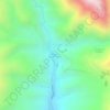 Mapa topográfico Huari Huari, altitud, relieve