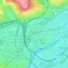 Mapa topográfico Stadtgarten "Auf dem Graben", altitud, relieve