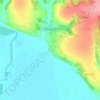 Mapa topográfico Городенск, altitud, relieve