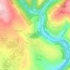 Mapa topográfico Nant Gwynt, altitud, relieve