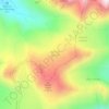 Mapa topográfico Sentinel Glacier, altitud, relieve