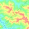 Mapa topográfico Reserva Natural de la Sociedad Civil Suenos Verdes, altitud, relieve