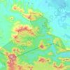 Mapa topográfico Taman Negeri Rompin Pahang, altitud, relieve