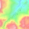 Mapa topográfico Siete Suyos, altitud, relieve