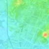 Mapa topográfico Sungai Kilang Ubi, altitud, relieve