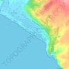 Mapa topográfico Son Bou, altitud, relieve