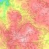 Mapa topográfico Curtis, altitud, relieve