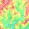 Mapa topográfico Arzúa, altitud, relieve