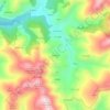 Mapa topográfico Bruicedo, altitud, relieve