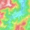 Mapa topográfico Chao de Bravos, altitud, relieve