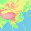 Mapa topográfico 中国, altitud, relieve