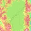 Mapa topográfico Lago Tahoe, altitud, relieve